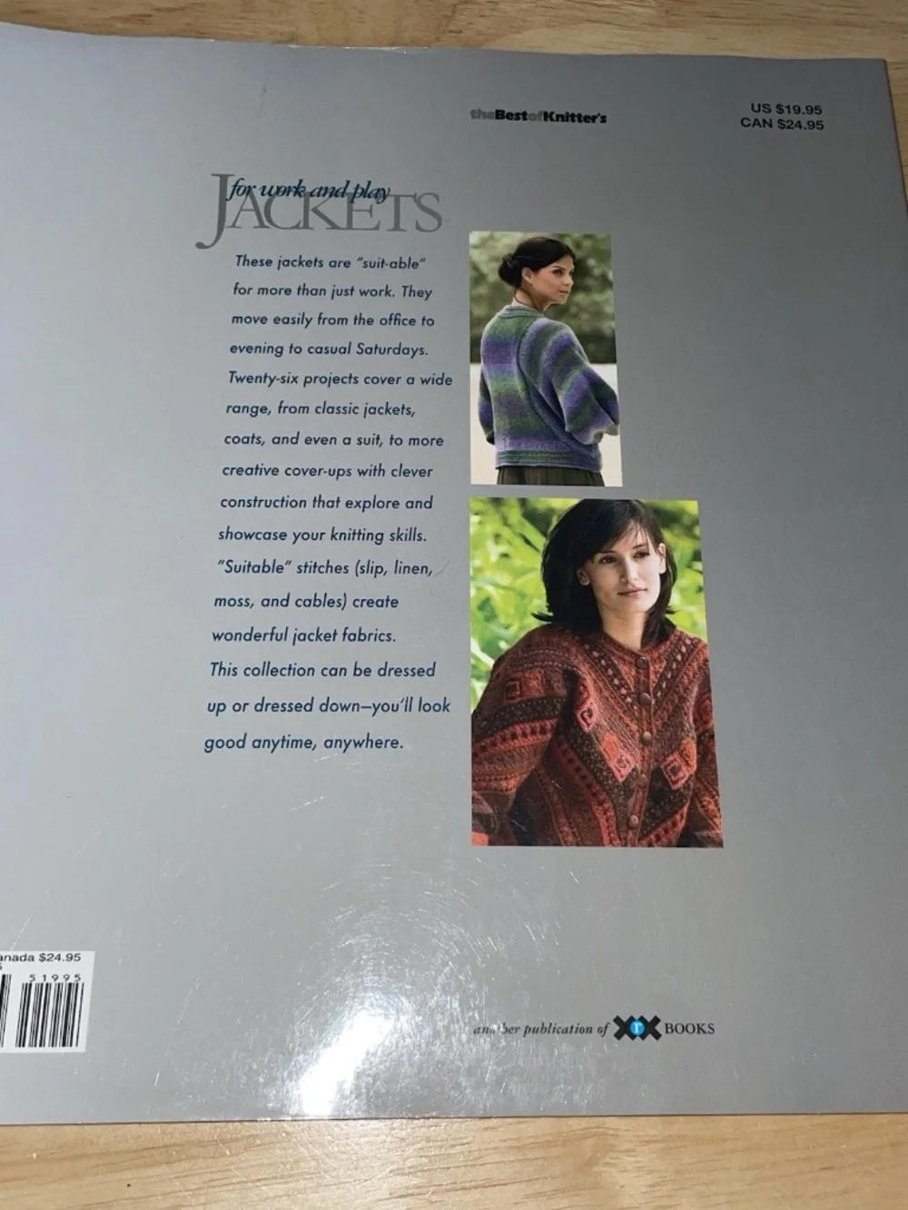 Jackets to Knit for Work & Play ~ Vintage Softcover Knitting Pattern Book 2006